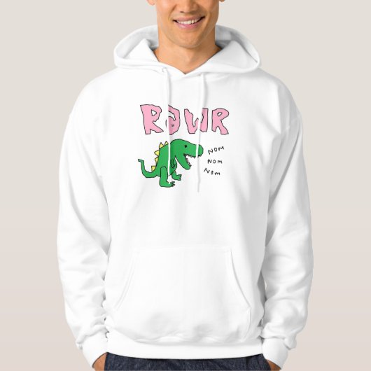 Dinosaur rawr hoodie (Voorkant)