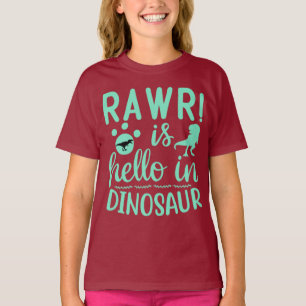 Dinosaur Rawr is Hallo T-Shirt