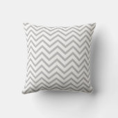 Dinosaur Rawr Pillow in Blue met Gray Chevron Kussen (Achterkant)