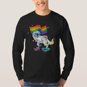 Dinosaur Rawr Pride Parade Homoseksueel & Lesbisch T-shirt