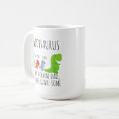 Dinosaur rawr-some Daddysaurus Koffiemok (Voorkant links)