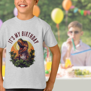 Dinosaur Rawr  T-Rex Verjaardag T-shirt