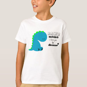 Dinosaur Rawr T-shirt voor kinderen
