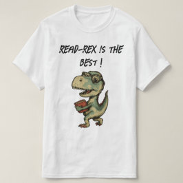 dinosaur, reading, book lover, cute nerdy  t-shirt
