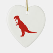 Dinosaur Red Keramisch Ornament (Rechts)