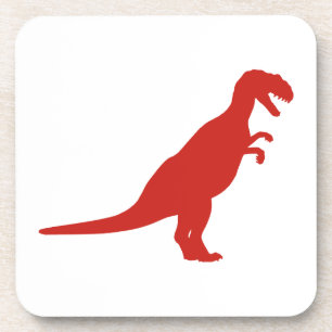 Dinosaur Red Onderzetter