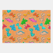 Dinosaur-reeks — Verpakkingspapier Inpakpapier Vel (Voorkant 3)