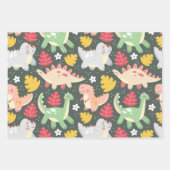 Dinosaur-reeks — Verpakkingspapier Inpakpapier Vel (Voorkant)