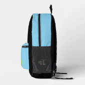 Dinosaur Reptiles Blue School Backpack 16 Bedrukte Rugzak (Rechts)