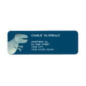 Dinosaur Return Address Etiket (Voorkant)