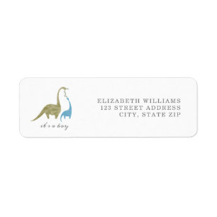 Dinosaur Return Address Label