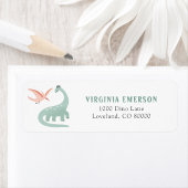 Dinosaur Return Address Label