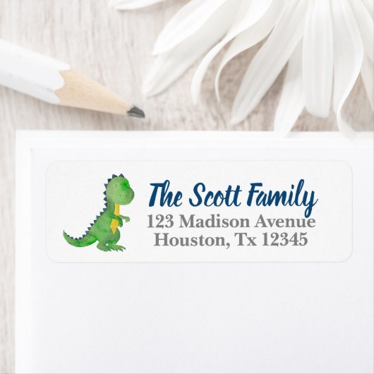 Dinosaur Return Address Labels (Insitu)