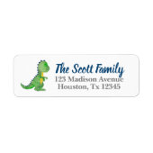 Dinosaur Return Address Labels (Voorkant)
