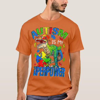 Dinosaur Rex Autism is mijn Superpower autisme Awa T-shirt