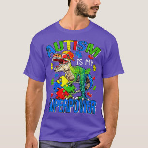 Dinosaur Rex Autism is mijn Superpower autisme Awa T-shirt