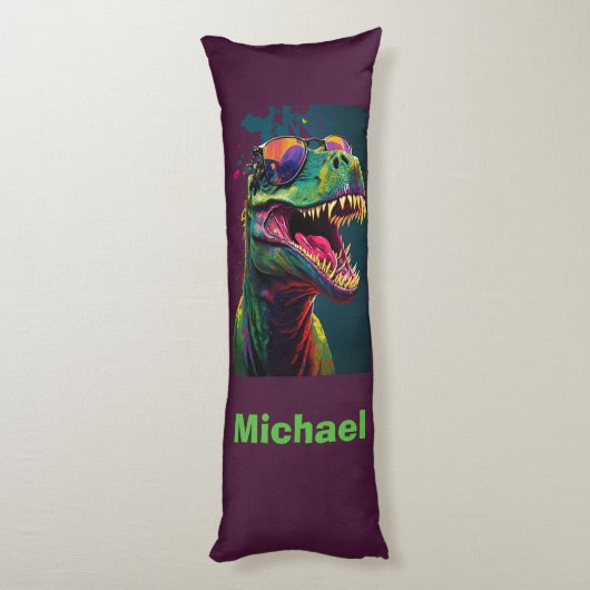 Dinosaur Rex Cool Kinder Body Pillow Lichaamskussen (Achterkant (Verticaal))