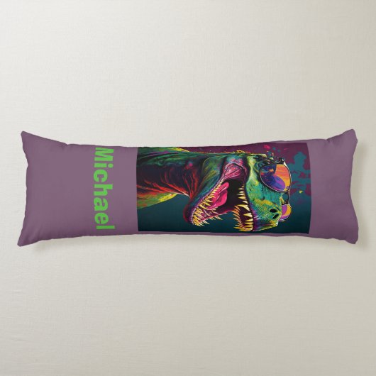 Dinosaur Rex Cool Kinder Body Pillow Lichaamskussen (Voorkant)