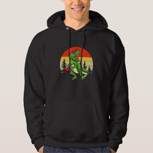 Dinosaur Rex Discgolf Kar Frisbee Kinderen Hoodie (Voorkant)