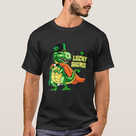 Dinosaur Rex Irish St Patricks Day Birthday Gifts T-shirt (Voorkant)