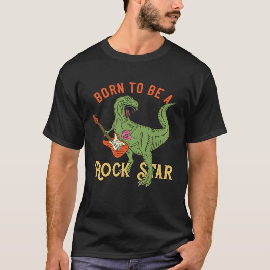 Dinosaur Rex Rockstar Perfect Trex Gif T-shirt (Voorkant)