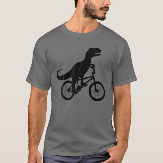 Dinosaur Riding Bike | Cute Bike-Dino Lovers T-shi T-shirt (Voorkant)