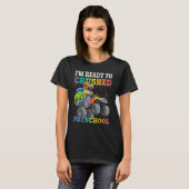 Dinosaur Riding Monster Truck I'm Ready To Crush P T-shirt (Voorkant volledig)