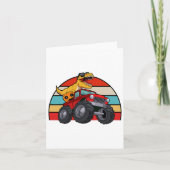 Dinosaur Riding Monster Truck Lazy Halloween Costu Kaart (Voorkant)
