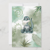 Dinosaur Roar Birthday Party Invitation Kaart (Achterkant)