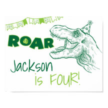 Dinosaur Roar Birthday Sign