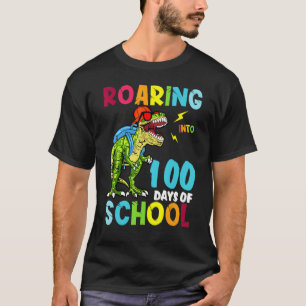 Dinosaur Roaring in 100 dagen school Rex Boys T-shirt