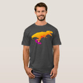 Dinosaur Roller-Schaatsen Inline-Schaatsen Funny T T-shirt (Voorkant volledig)