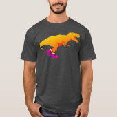 Dinosaur Roller-Schaatsen Inline-Schaatsen Funny T T-shirt (Voorkant)