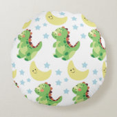 Dinosaur Rond Kussen (Voorkant)