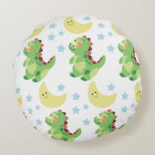 Dinosaur Rond Kussen (Achterkant)