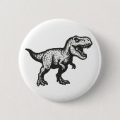 Dinosaur Ronde Button 5,7 Cm (Voorkant)