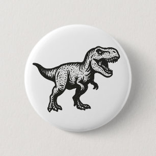 Dinosaur Ronde Button 5,7 Cm