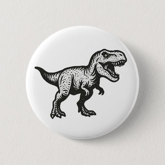 Dinosaur Ronde Button 5,7 Cm (Voorkant)