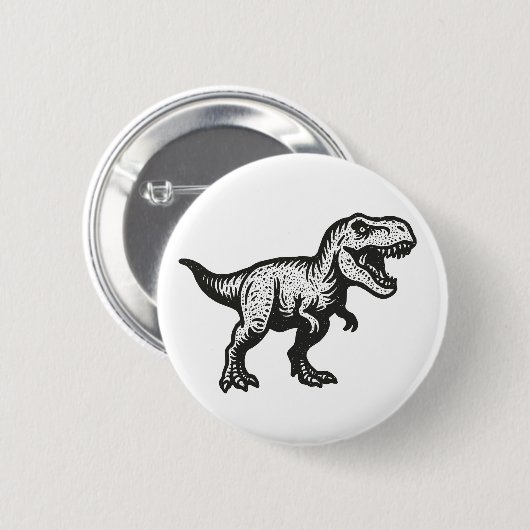 Dinosaur Ronde Button 5,7 Cm (Voorkant /achterkant)