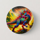 Dinosaur Ronde Button 5,7 Cm (Voorkant)