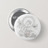 Dinosaur Ronde Button 5,7 Cm (Voorkant /achterkant)