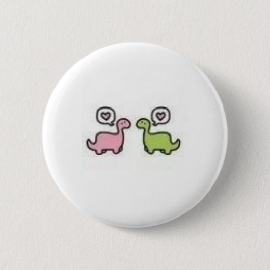 Dinosaur Ronde Button 5,7 Cm (Voorkant)