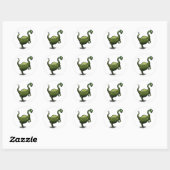 Dinosaur Ronde Sticker (Vel)