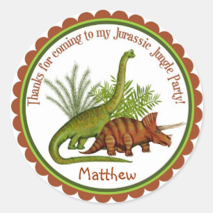 Dinosaur Ronde Sticker