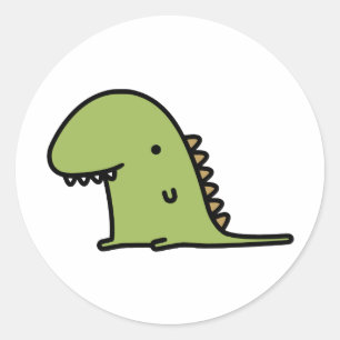 Dinosaur Ronde Sticker
