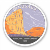 Dinosaur rondleiding nationaal monument sticker (Voorkant)