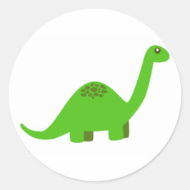 Dinosaur Round Sticker