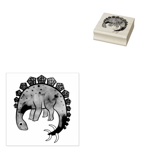 Dinosaur Rubberstempel (Gestempeld)