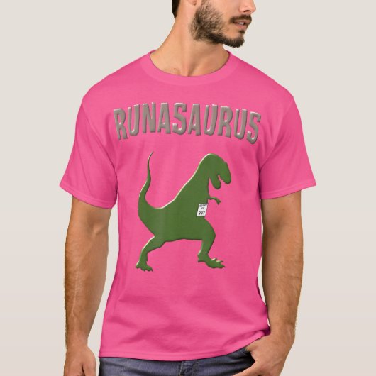 Dinosaur Runner Shirt T Rex Running Shirt Funny Ru (Voorkant)
