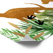 Dinosaur Safari Baby shower Welkom Poster (Hoek)